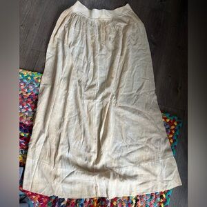 VINTAGE CREAM SLIP SKIRT